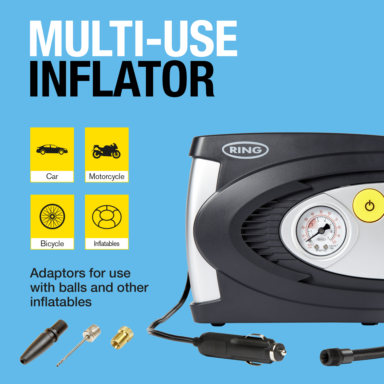 Rac tyre store inflator b&m